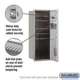 10 Door High Recessed Mounted 4C Horizontal Mailbox with Parcel Locker - Front Loading