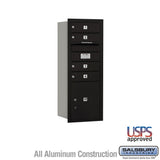 10 Door High Recessed Mounted 4C Horizontal Mailbox with Parcel Locker - Rear Loading
