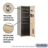 10 Door High Recessed Mounted 4C Horizontal Mailbox with Parcel Locker in Sandstone
