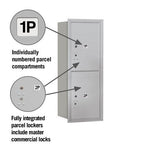 10 Door High Recessed Mounted Parcel Locker with Rear Loading