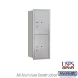 10 Door High Recessed Mounted Parcel Locker with USPS Access - Rear Loading
