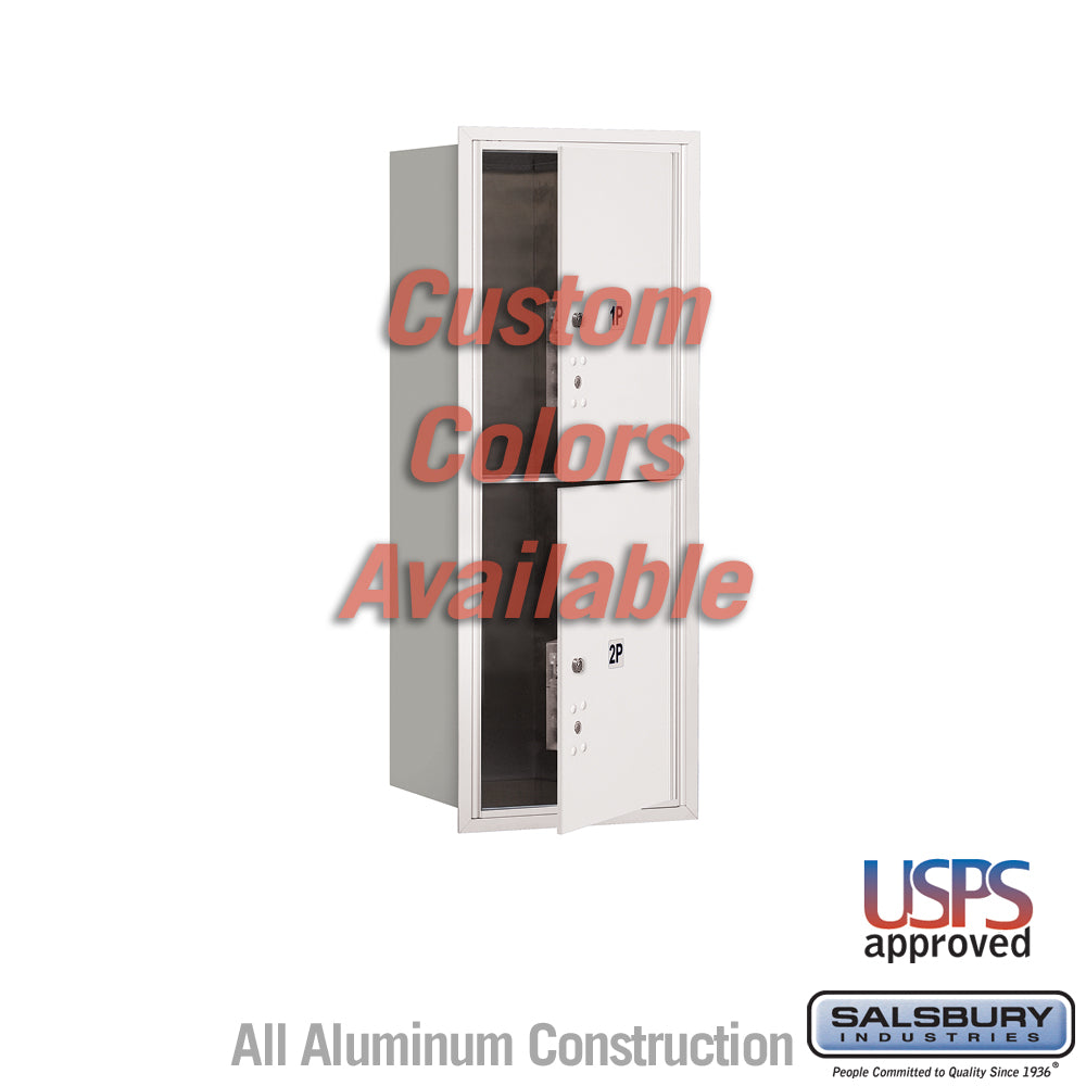 Recessed Mounted 4C Parcel Locker - 10 Door High Unit - Single Column - Front Loading - USPS Access