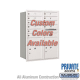 Recessed Mounted 4C Horizontal Mailbox - 11 Door High Unit - Double Column - Rear Loading - Private Access