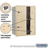 11-Door Recessed Parcel Locker with USPS Access - Sandstone
