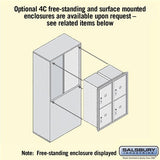 11-Door Recessed Parcel Locker with USPS Access - Sandstone