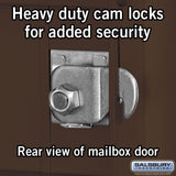 11 Door High Recessed Mounted 4C Horizontal Mailbox with Parcel Locker in Bronze