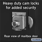 11-Door High Recessed Mounted 4C Horizontal Mailbox with Parcel Locker - Black