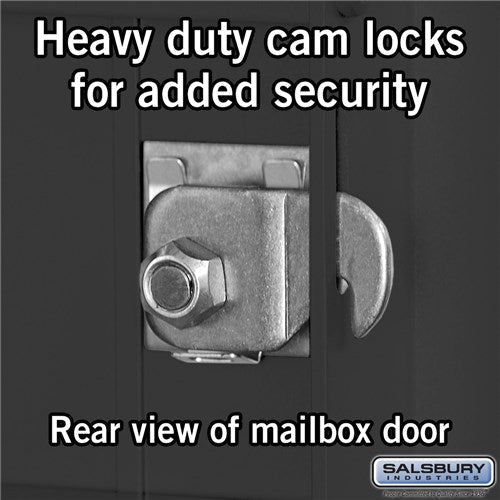 11 Door High Recessed Mounted 4C Horizontal Mailbox with Private Access - Front Loading
