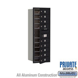 11 Door High Recessed Mounted 4C Horizontal Mailbox with Private Access - Front Loading