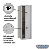11-Door High Recessed Mounted Parcel Locker with Private Access - Front Loading