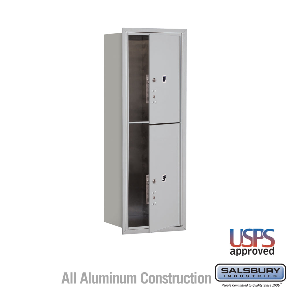 11 Door High Recessed Mounted 4C Horizontal Parcel Locker with USPS Access