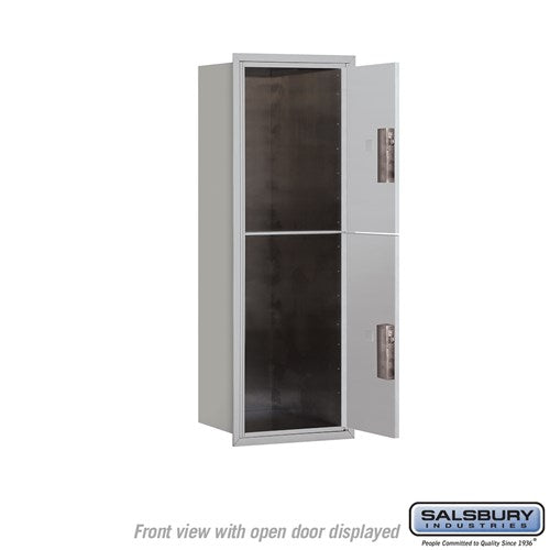 11 Door High Recessed Mounted 4C Horizontal Parcel Locker with USPS Access
