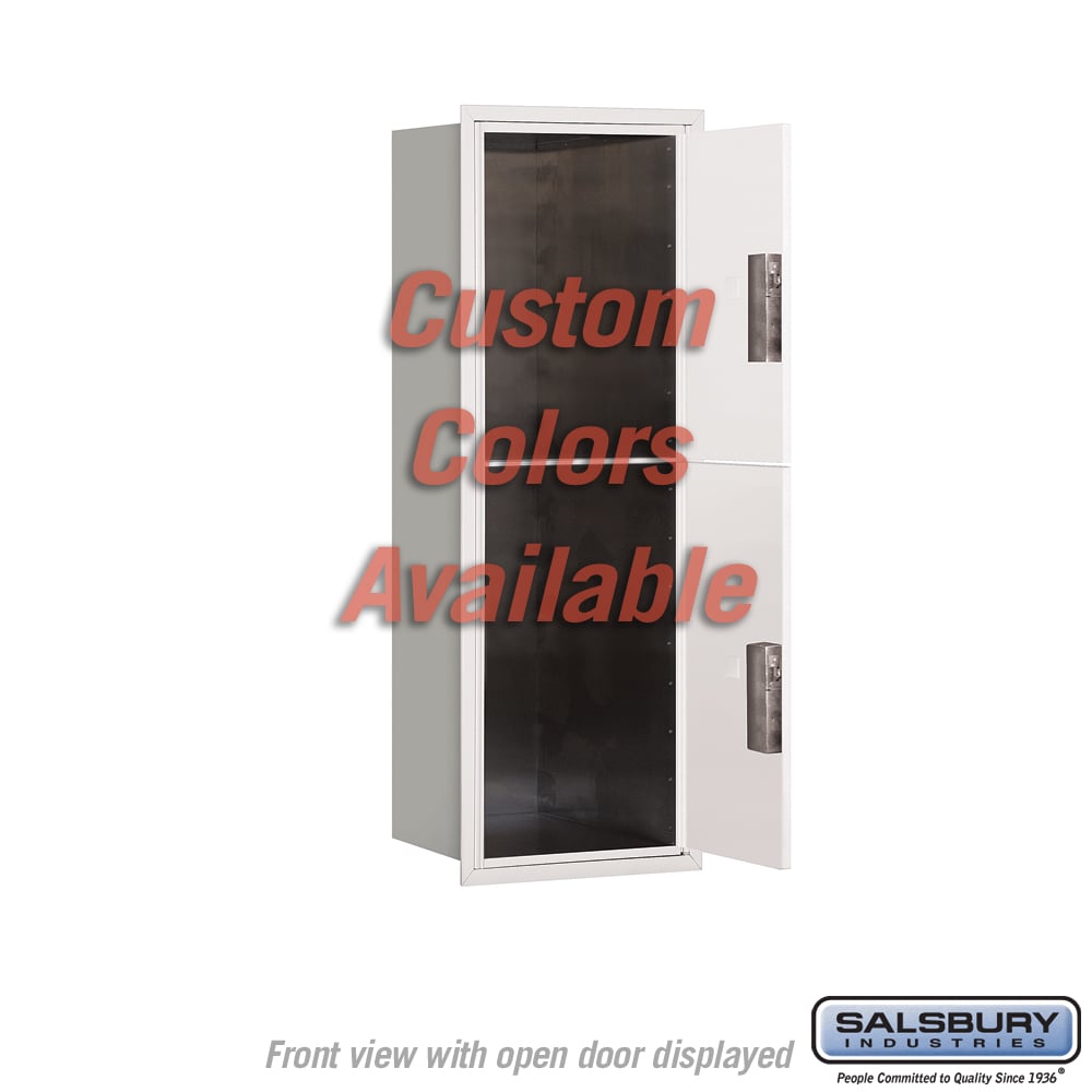 Recessed Mounted 4C Parcel Locker - 11 Door High Unit - Front Loading - USPS Access
