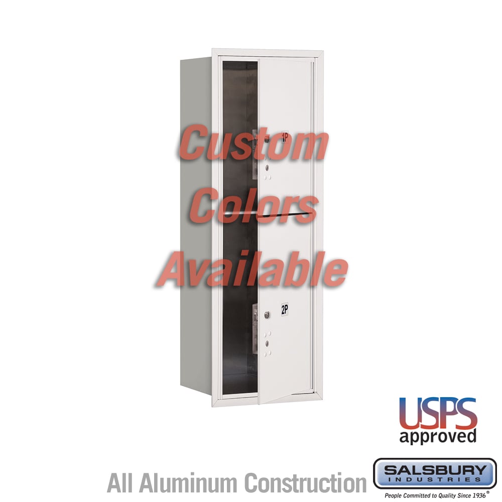 Recessed Mounted 4C Parcel Locker - 11 Door High Unit - Front Loading - USPS Access