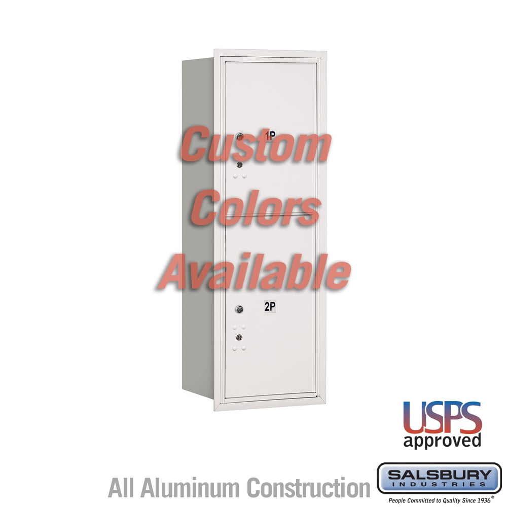 Recessed Mounted 4C Parcel Locker - 11 Door High Unit - Rear Loading - USPS Approved