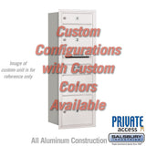Recessed Mounted 4C Horizontal Mailbox - 11 Door High Unit - Rear Loading - Private Access