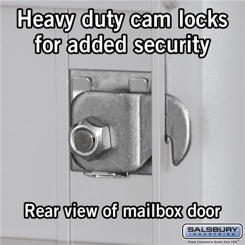 11 Door High Recessed Mounted 4C Horizontal Mailbox with Parcel Locker - Private Access