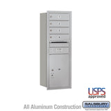 11 Door High Recessed Mounted 4C Horizontal Mailbox with Parcel Locker - Rear Loading