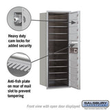 11 Door High Recessed Mounted 4C Horizontal Mailbox with USPS Access - Front Loading