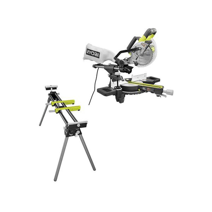 RYOBI 7-1/4 in. Sliding Miter Saw with Stand