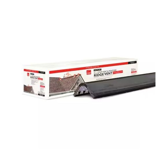 Owens Corning VentSure 4-Foot Heat & Moisture Ridge Vent Strip with Nails (VS4N)