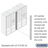 Recessed Mounted 4C Horizontal Mailbox Connector Kit for 14-Door High Units