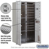 Maximum Height Recessed Mounted 4C Horizontal Mailbox with 10 Doors and 4 Parcel Lockers - Front Loading