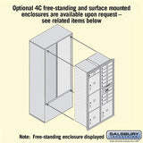 Maximum Height Recessed Mounted 4C Horizontal Mailbox with 10 Doors and 4 Parcel Lockers - Bronze - Private Access
