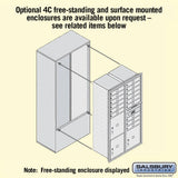 Salsbury 3700 Horizontal Series Recessed-Mount Mailbox with 3 Parcel Lockers