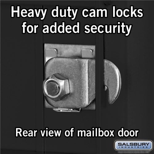 Maximum Height Recessed Mounted 4C Horizontal Mailbox with 15 Doors and 3 Parcel Lockers - Rear Loading