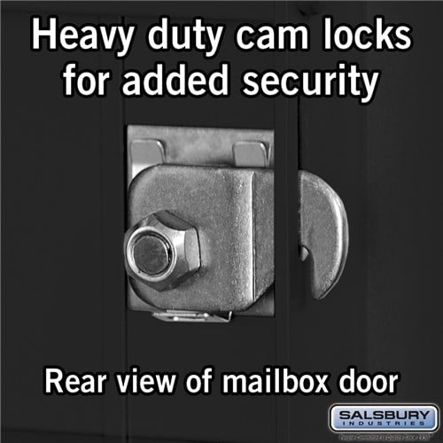 Maximum Height Recessed Mounted 4C Horizontal Mailbox with 15 Doors and 3 Parcel Lockers - Rear Loading