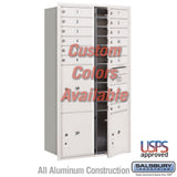 Recessed Mounted 4C Horizontal Mailbox with Parcel Lockers