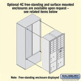 Maximum Height Recessed Mounted 4C Horizontal Mailbox with 15 Doors and 3 Parcel Lockers - Front Loading