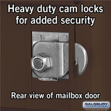 Maximum Height Recessed Mounted 4C Horizontal Mailbox with 20 Doors and 2 Parcel Lockers in Bronze with USPS Access