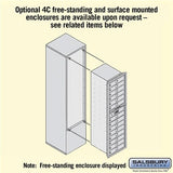 Maximum Height Recessed Mounted 4C Horizontal Mailbox with 14 Doors - Private Access