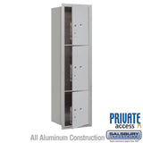 Maximum Height Recessed Mounted Parcel Locker with 3 Compartments - Front Loading