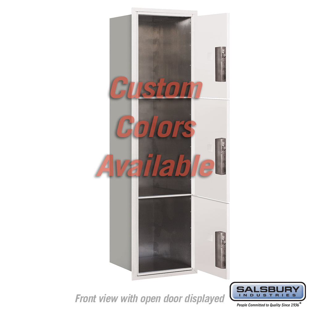 Recessed Mounted 4C Parcel Locker with Master Commercial Locks