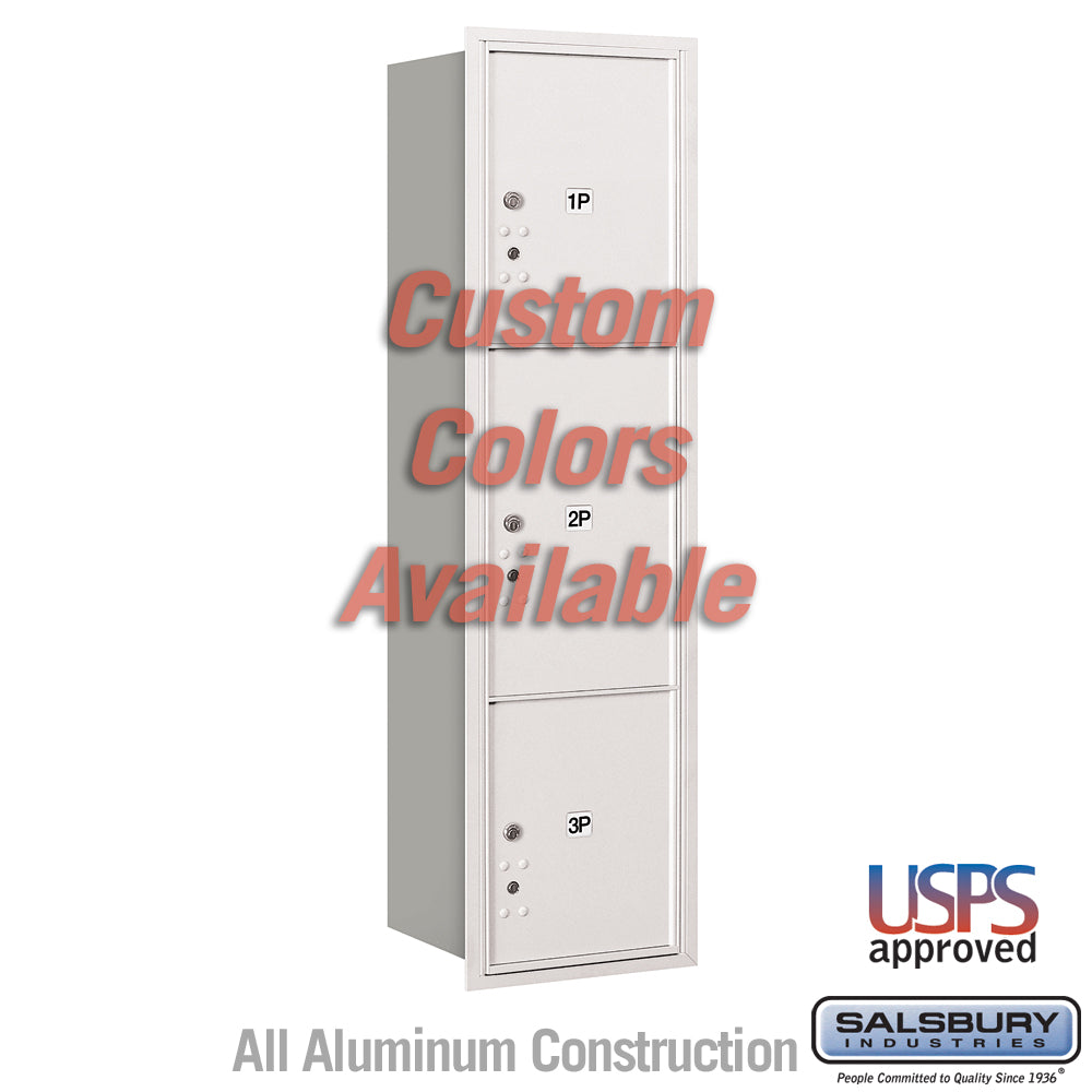 Recessed Mounted 4C Parcel Locker - Rear Loading - USPS Approved