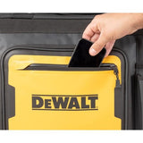 DEWALT Black- Yellow Polyester 12.125-in Zippered Rolling Tool Roll
