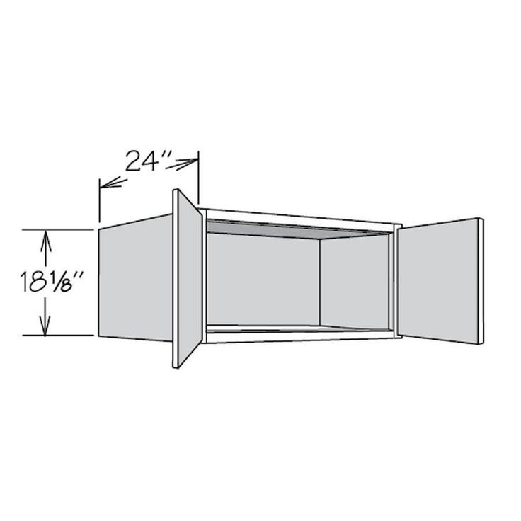 allen + roth Aveley 36-in W x 18.125-in H x 24-in D Linen Maple Door Wall Semi-Custom Cabinet