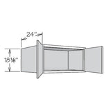 allen + roth Aveley 36-in W x 18.125-in H x 24-in D Linen Maple Door Wall Semi-Custom Cabinet