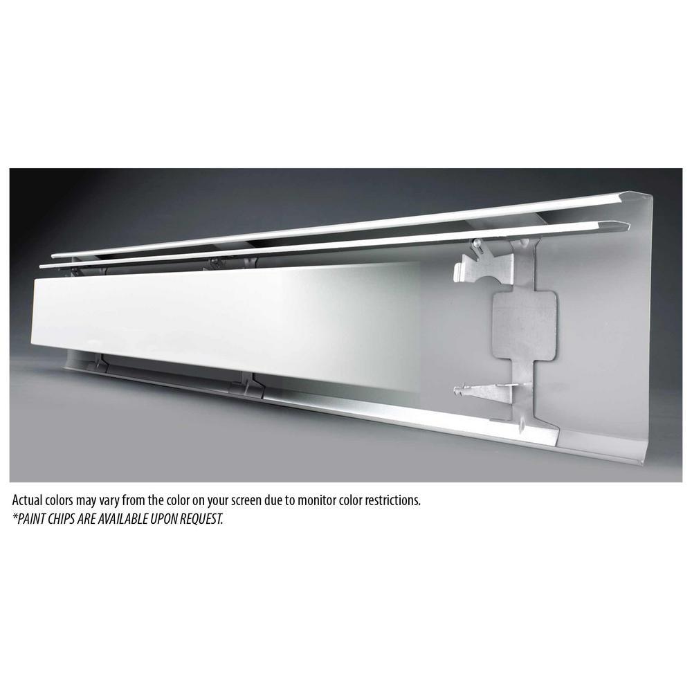 Fine/Line 30 Decor Series 6 ft. Hydronic Baseboard Enclosure Only in Brite White - Super Arbor