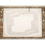 Amethyst 6 ft. Acrylic Rectangular Drop-in Whirlpool Bathtub in White - Super Arbor