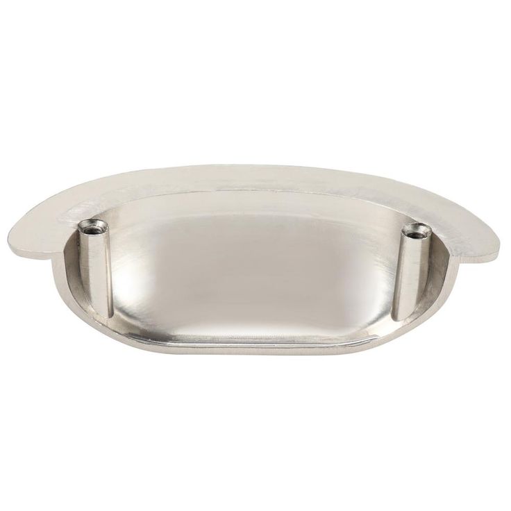 2-1/2 in. (64mm) Center-to-Center Satin Nickel Fan Cup Drawer Pull