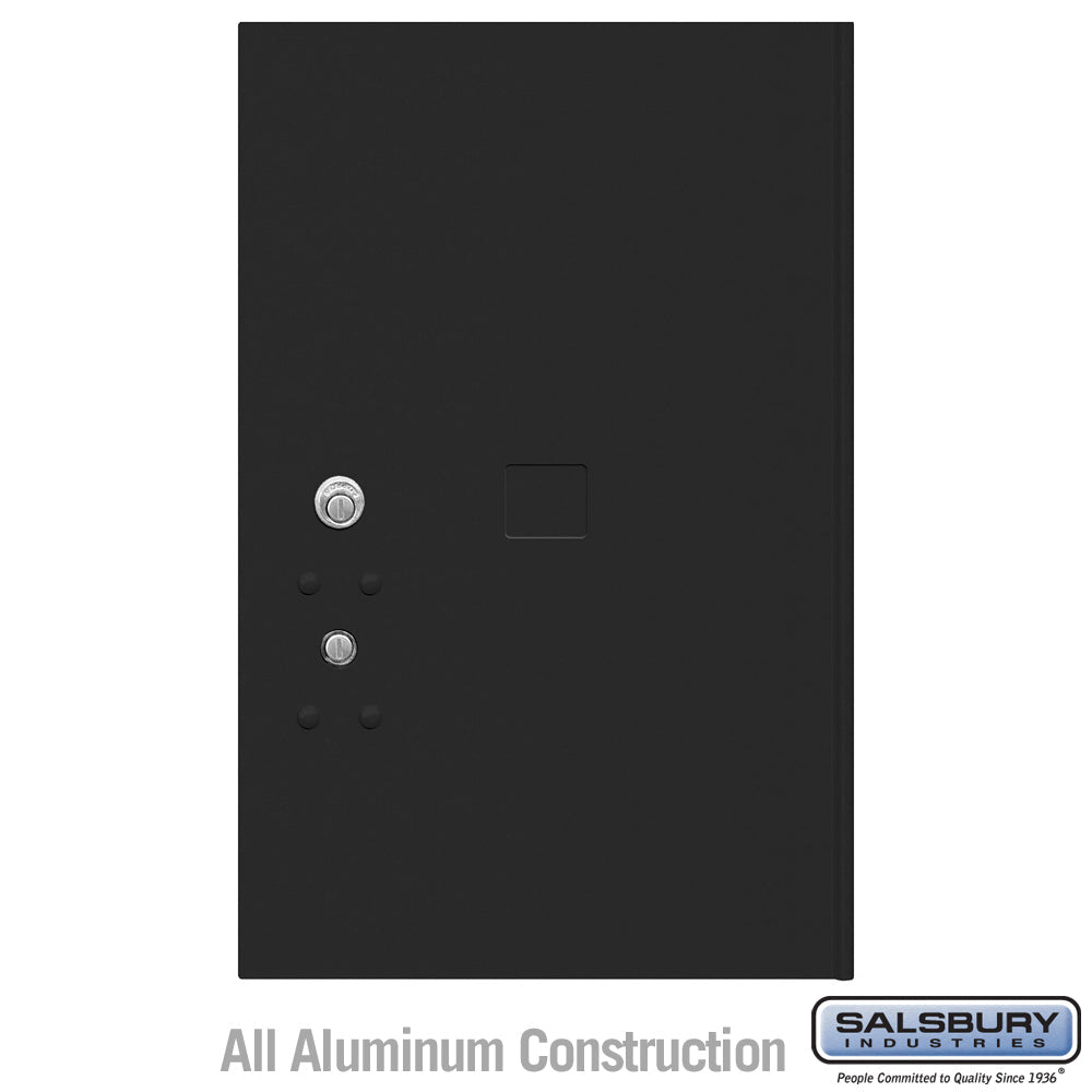 Replacement Parcel Locker Door with Tenant Lock and 3 Keys - Black