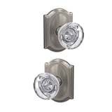 Schlage Custom Hobson Aged Bronze with Camelot Trim Combined Interior Glass Door Knob