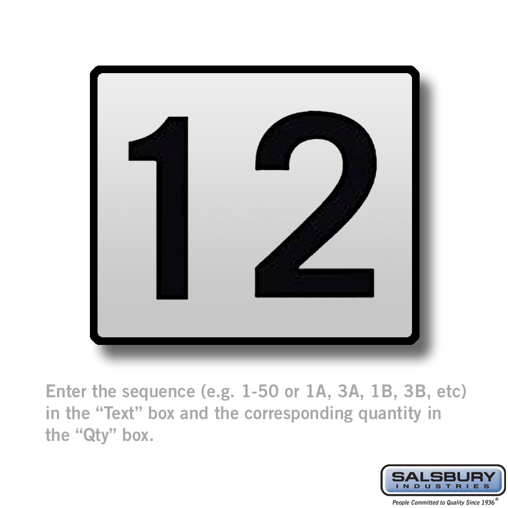 Custom Engraved Self Adhesive Placard for Mailbox and Parcel Locker