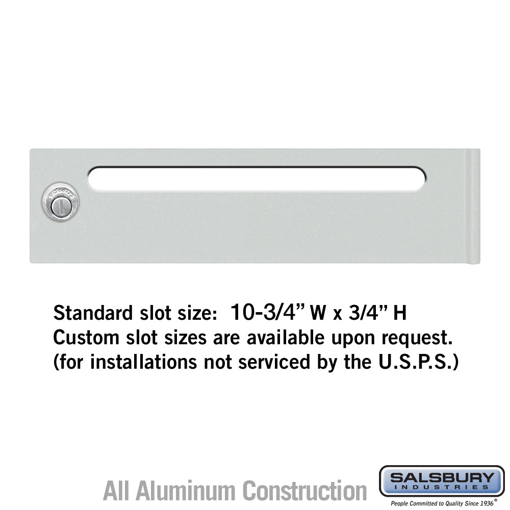 Mail Slot Option for 4C Horizontal Mailbox Door - Non-USPS Installations