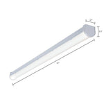 4 ft. Linear White Integrated LED Warehouse Strip Light with 2410 Lumens, 4000K, Dimmable - Super Arbor