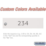 Custom Door Engraving - Black Filled for 4C Horizontal Mailbox and Parcel Locker Door
